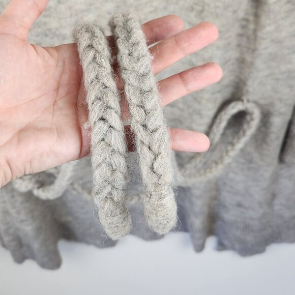 *Flawed* Theory Ila/Wenge Alpaca Wool Blend Long Cardigan Sweater Rope Belt sz M - Picture 5 of 10